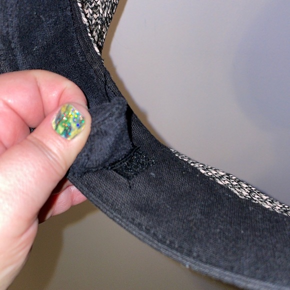 Sun N’ Sand Headwear Wide Brim Woven Visor Hat OS Black White Gray - Picture 7 of 13